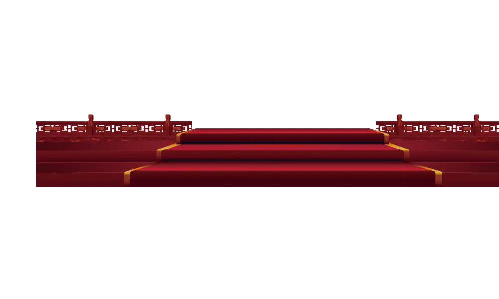 Elegant Red Carpet Stairs