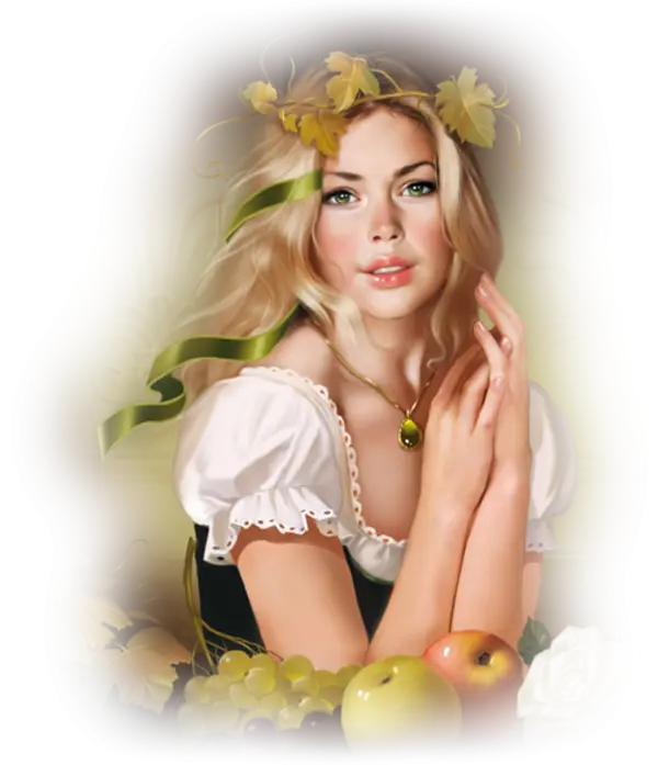 Beautiful Blonde Woman Portrait