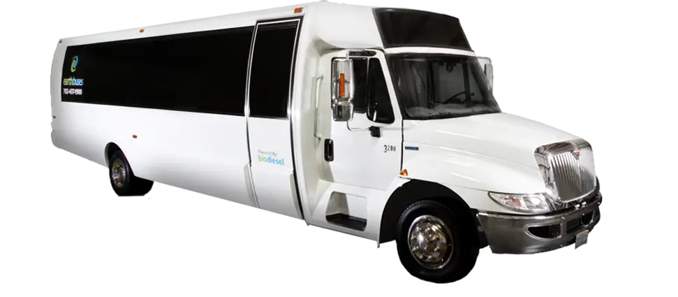 White Limousine Bus for Transportation