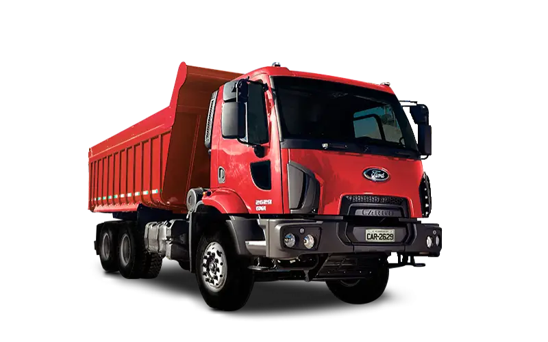 Red Heavy-Duty Dump Truck for Industrial Use