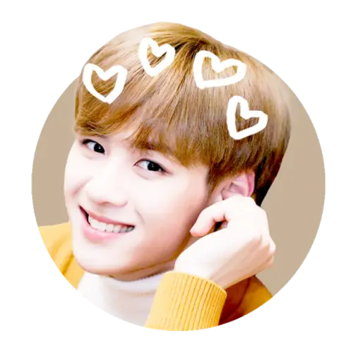 Smiling Person with Hearts