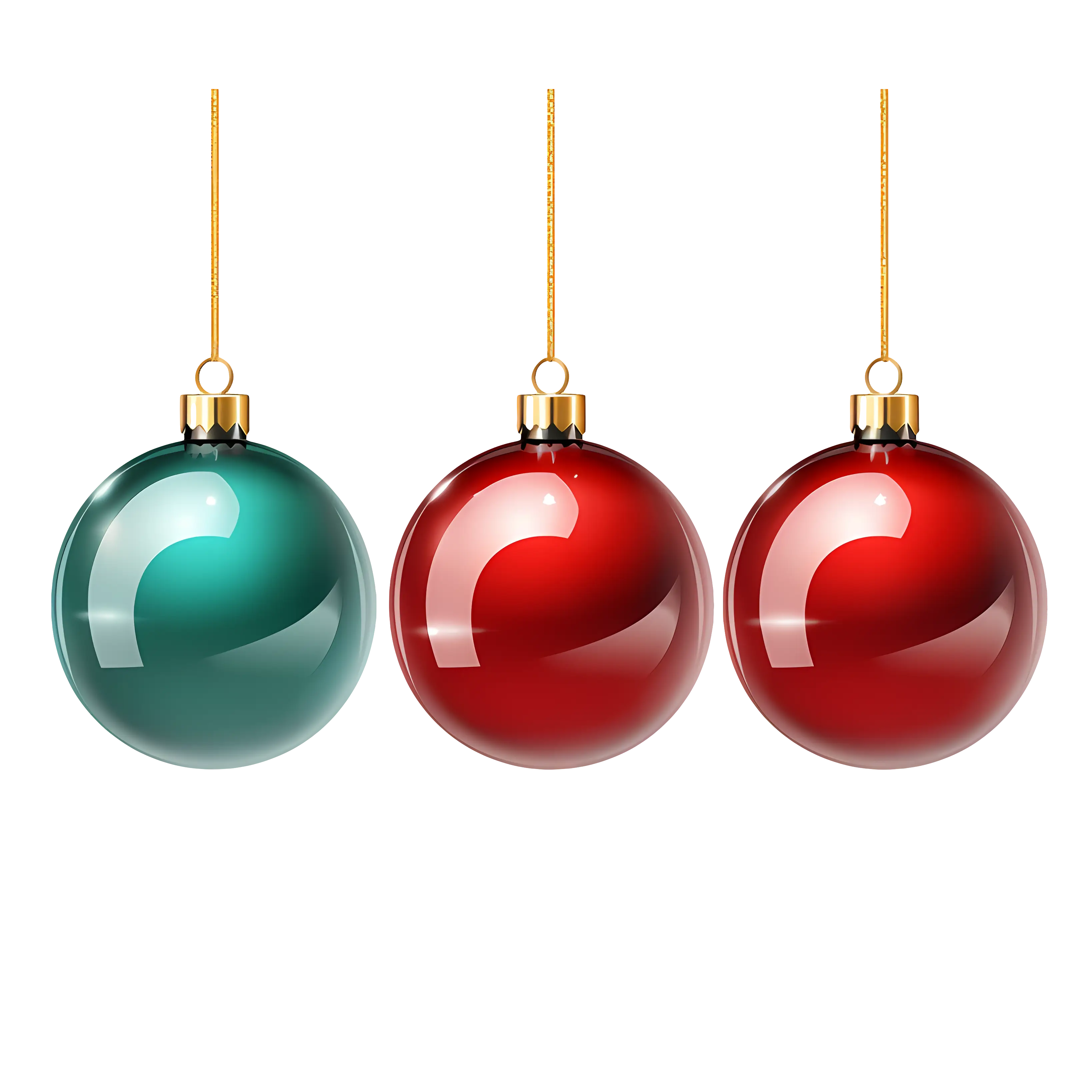 Elegant Christmas Balls Ornaments