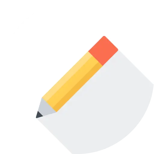 Yellow Pencil for Writing and Drawing