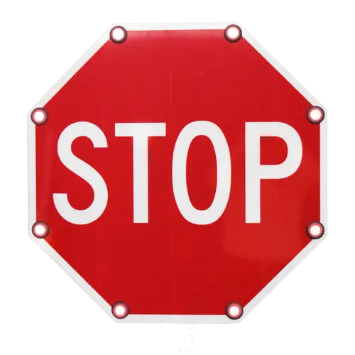 Red Stop Sign for Traffic Safety