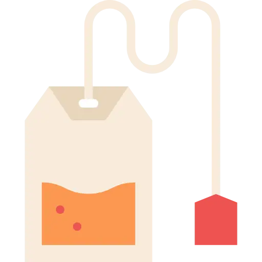 Illustration of a Tea Bag with String