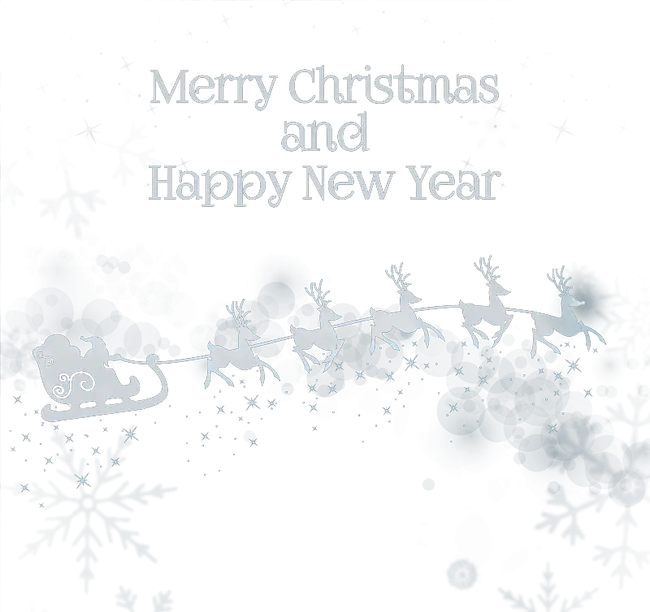 Merry Christmas and Happy New Year Text