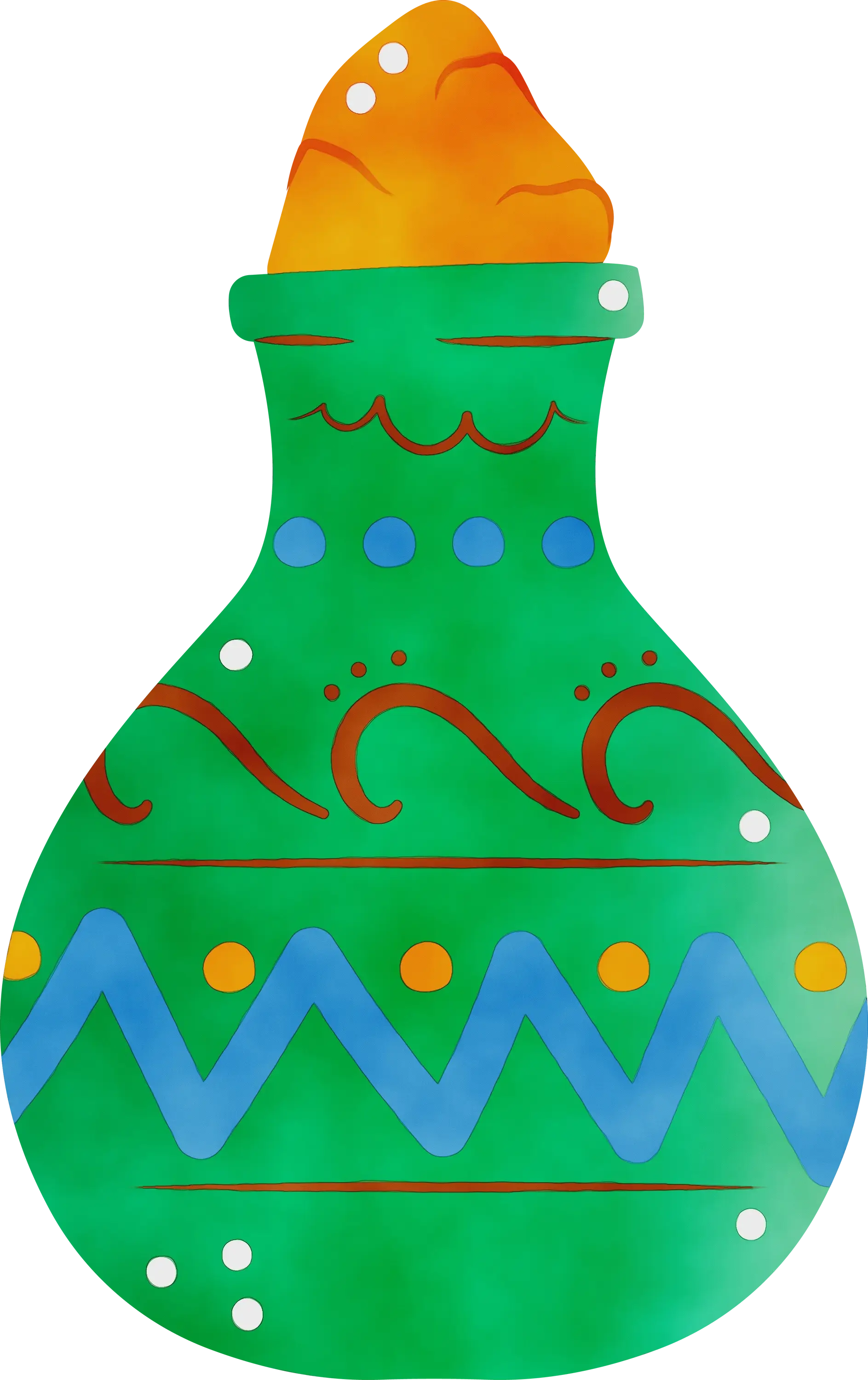 Green Decorative Vase