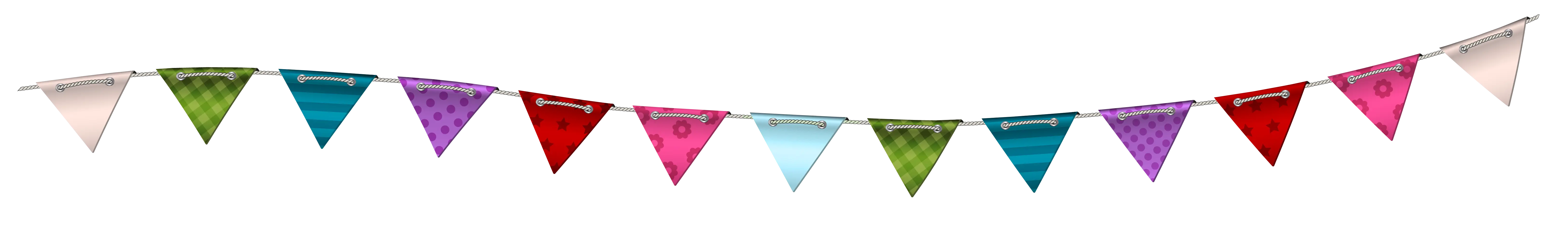 Colorful Triangle Bunting for Celebrations