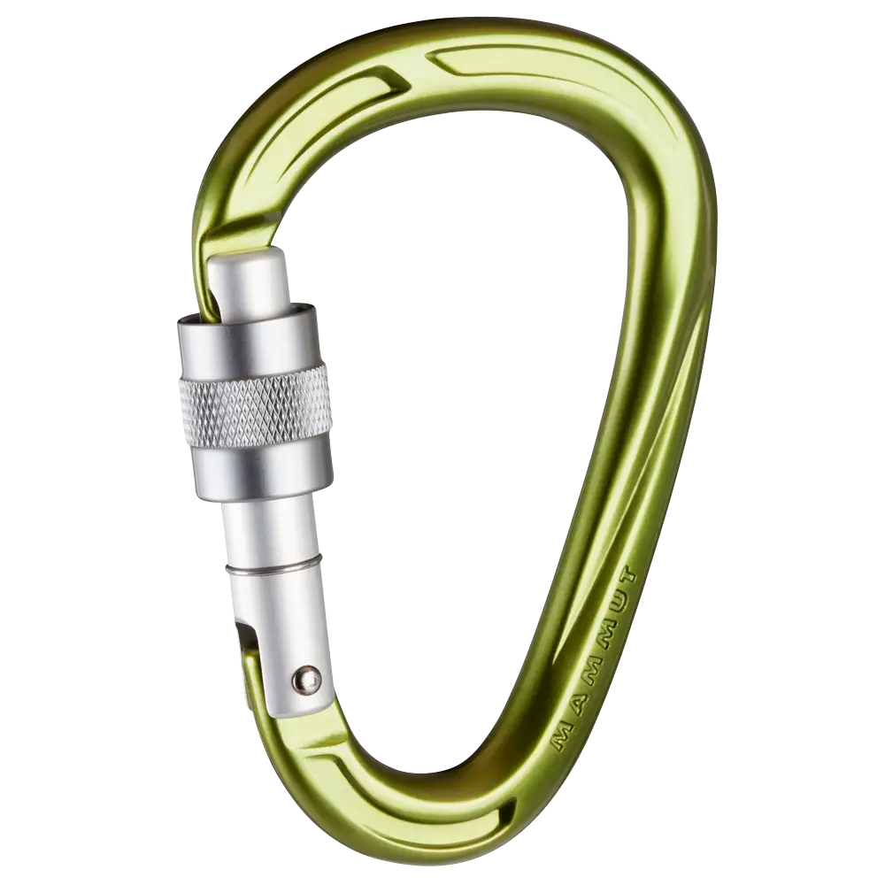 Green Carabiner Clip for Safety