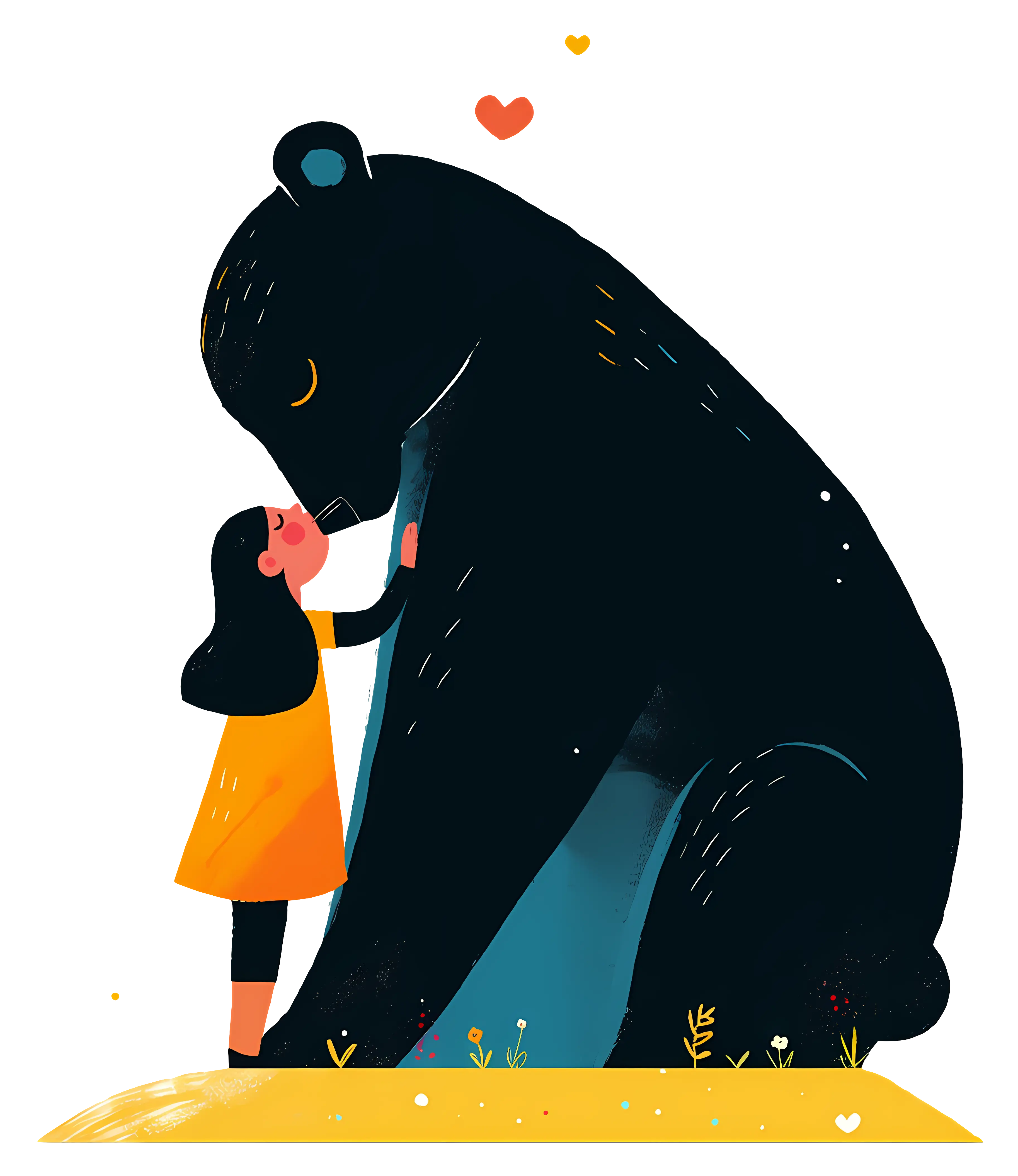 Girl Hugging Bear