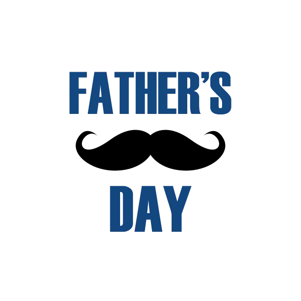 Father&#039;s Day Greeting Card Design with Mustache