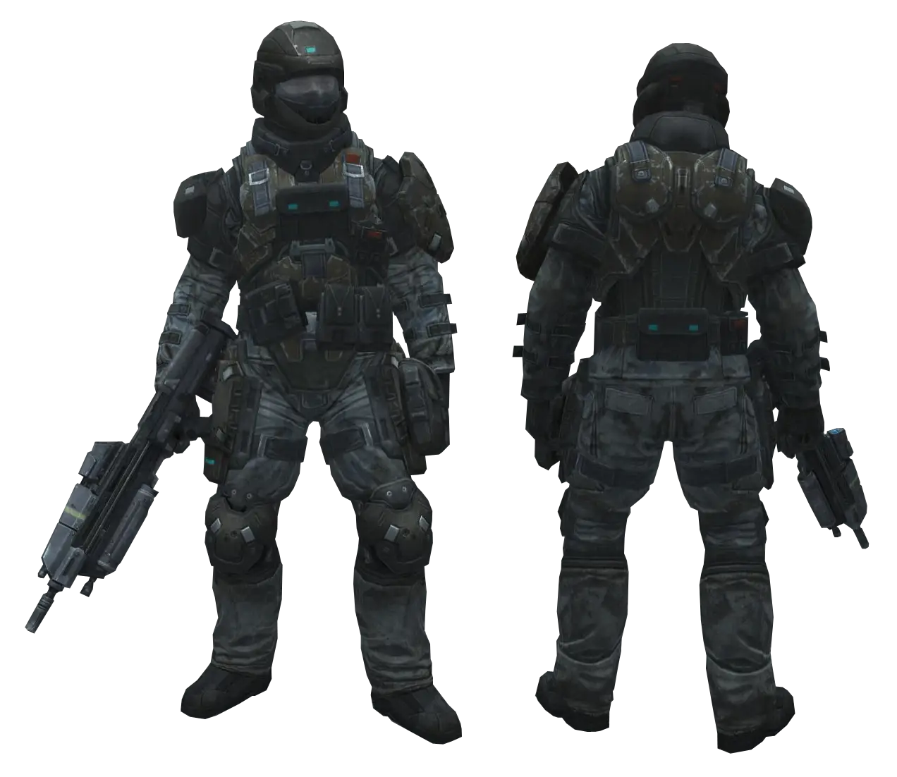 Futuristic Soldier in Armor