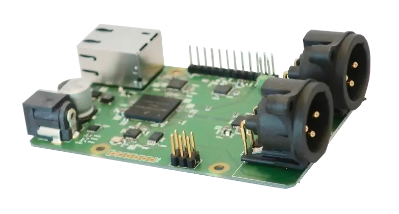 Green Circuit Board with Connectors