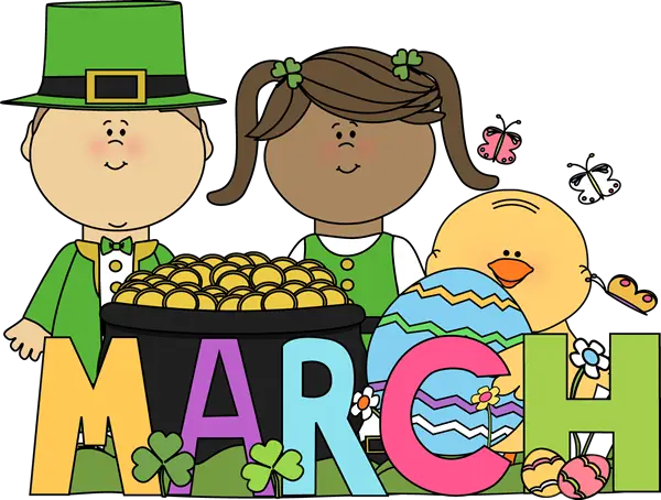Festive March Holiday Illustrations