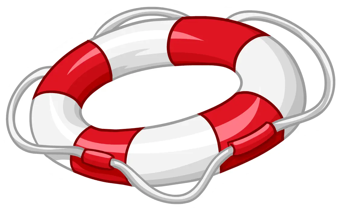 Red and White Lifebuoy