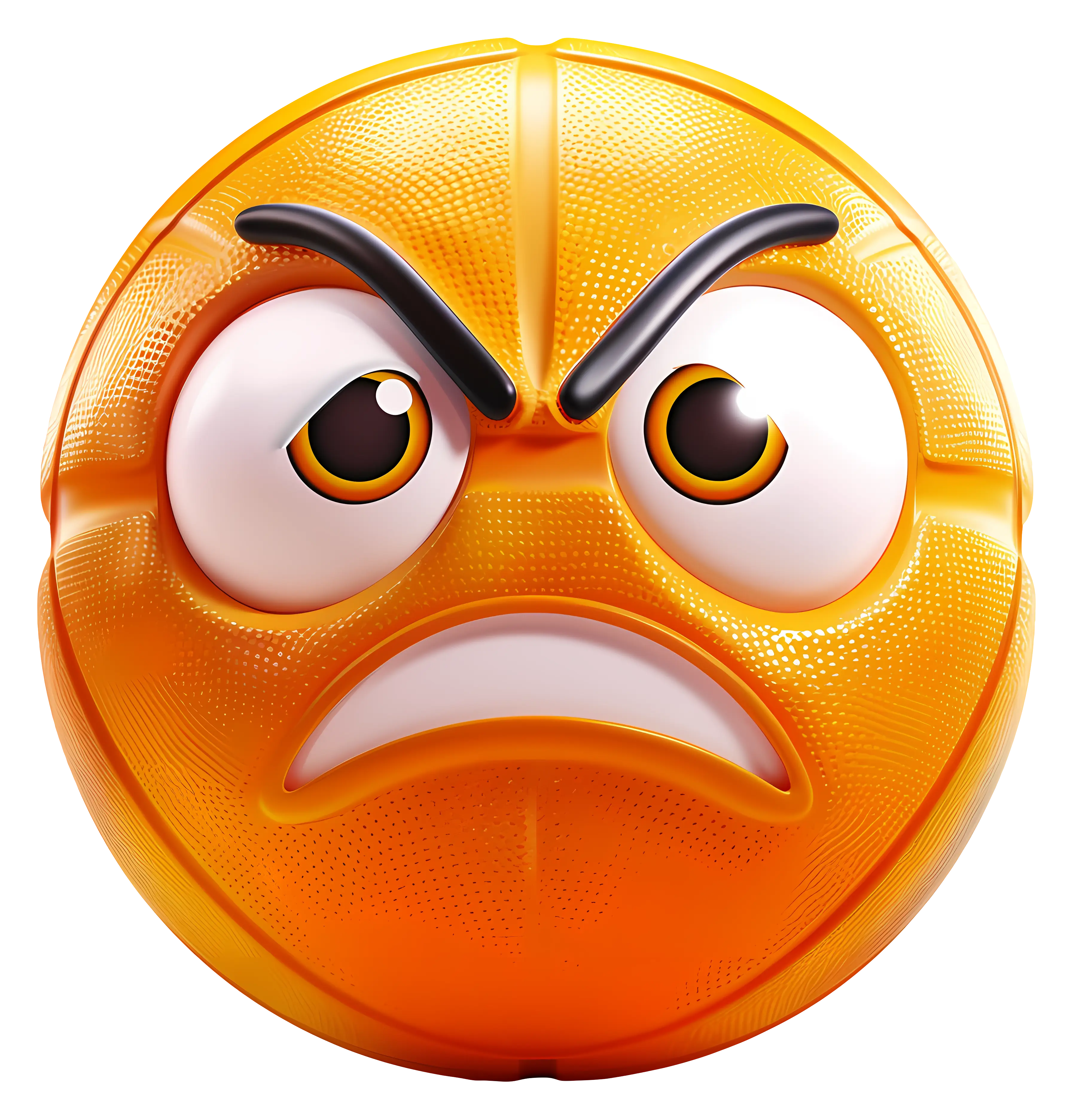 Angry Basketball Cartoon