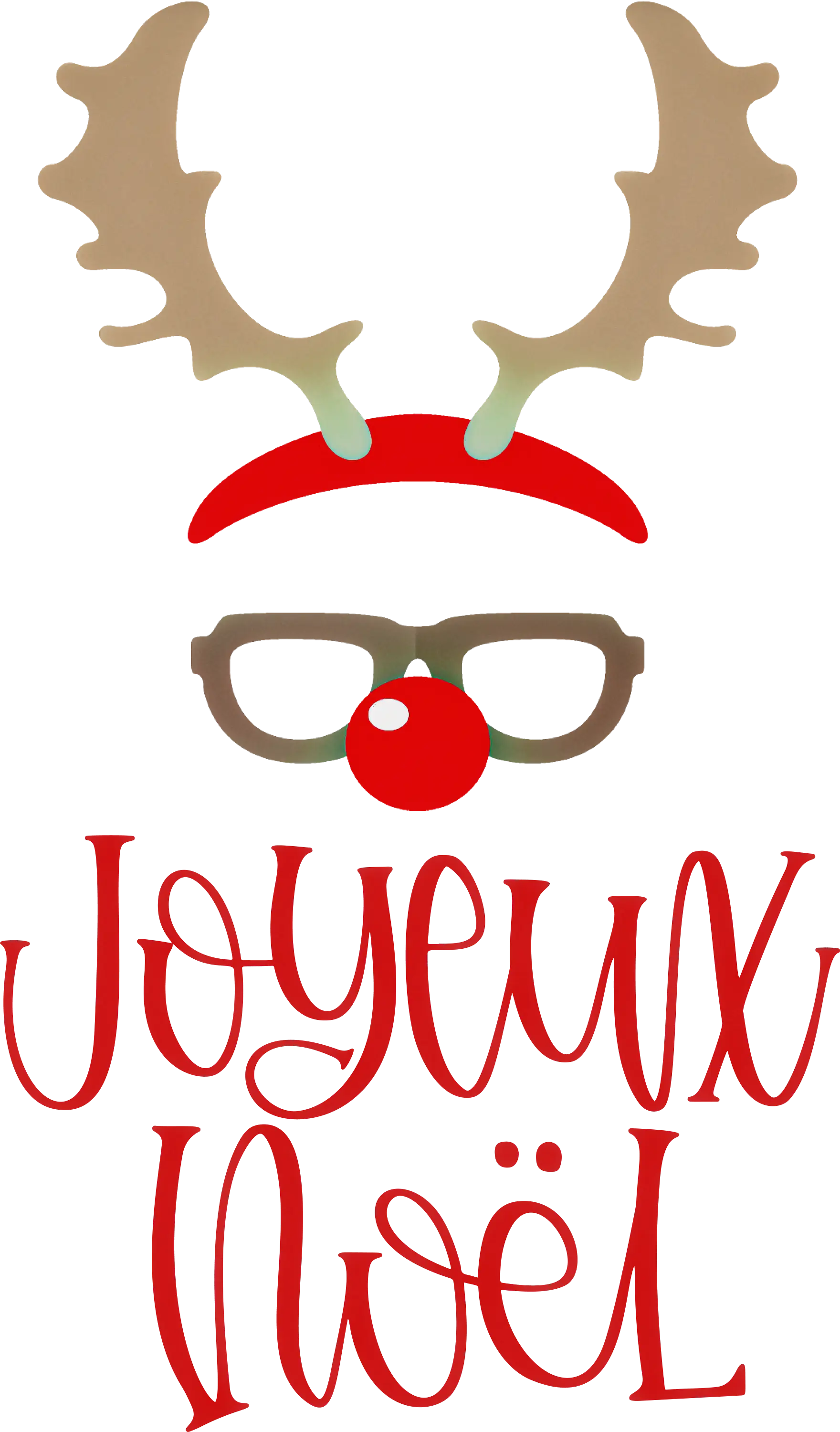 Festive Christmas Reindeer Glasses