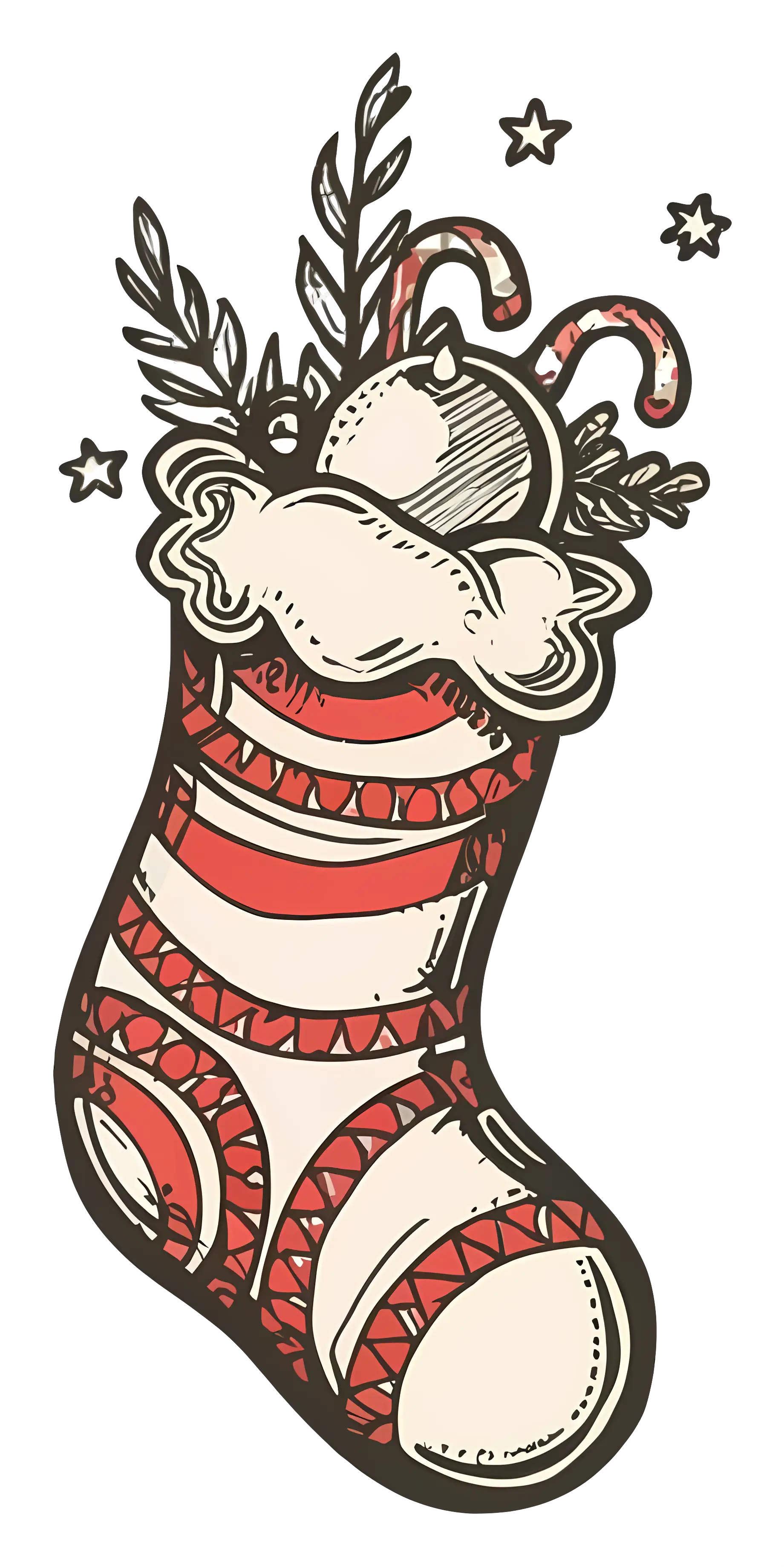 Festive Christmas Stocking