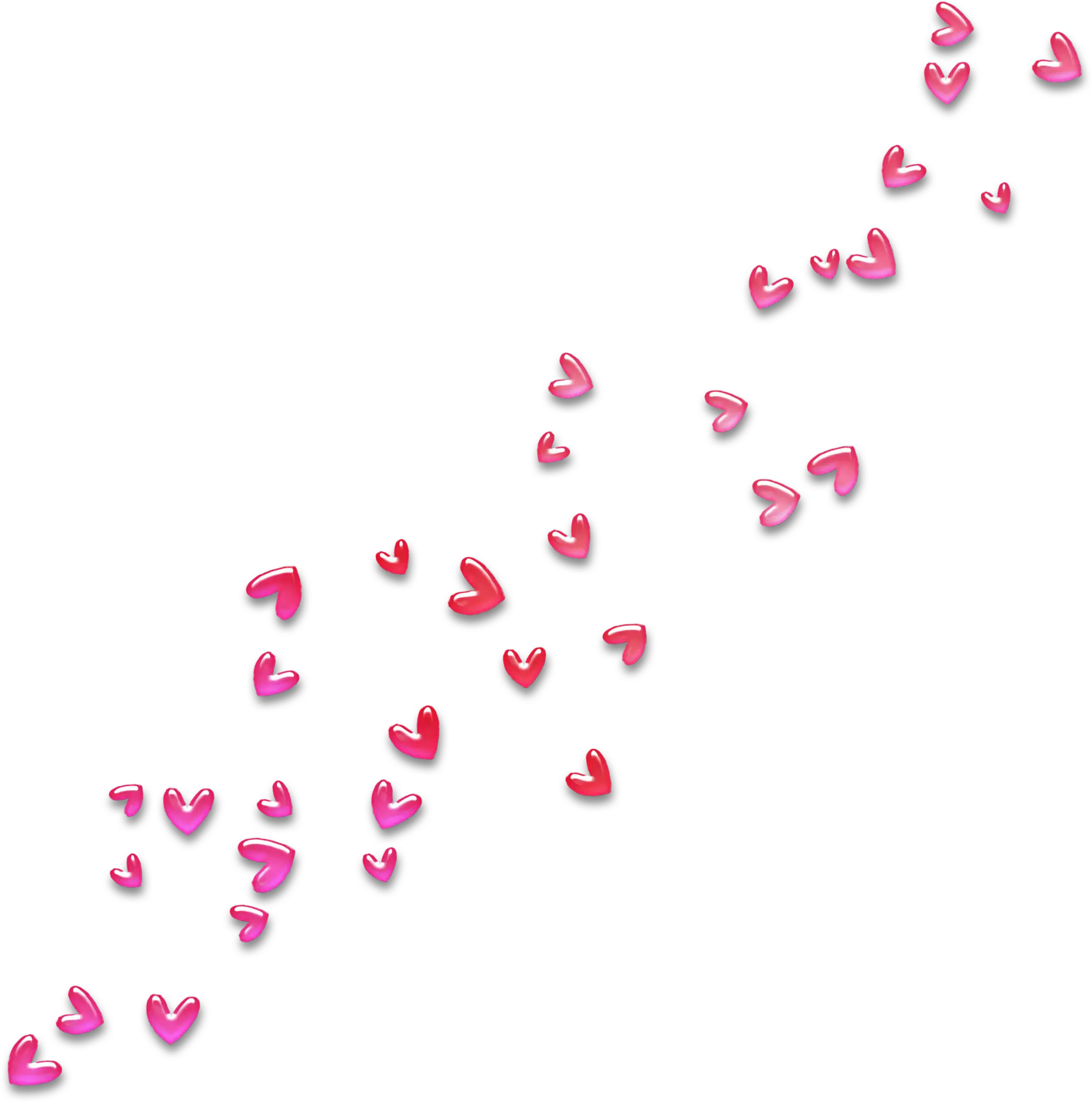 Pink Heart Shapes Design for Valentine&#039;s Day