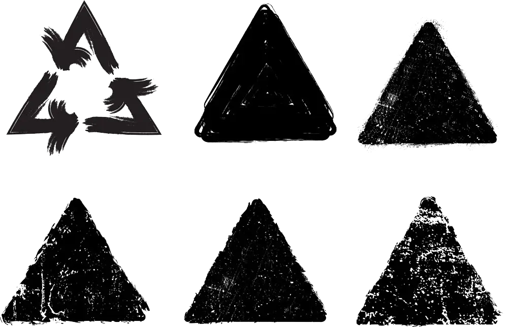 Grunge Black Triangles