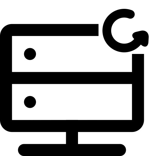 Server Icon with Restart Symbol