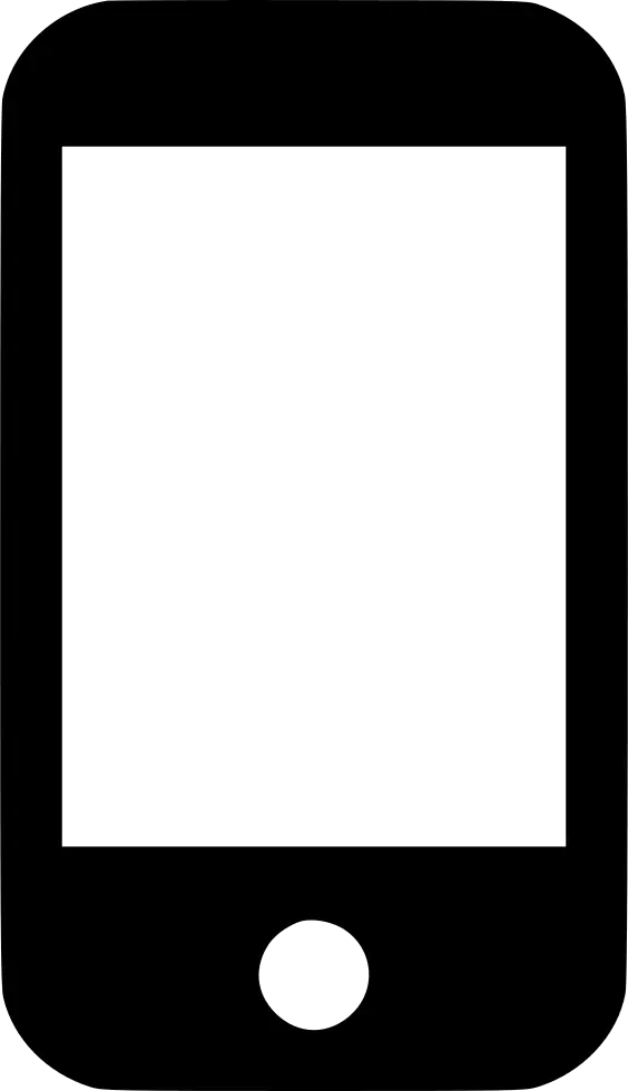 Mobile Phone Black Icon Illustration