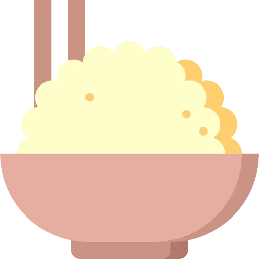 Bowl of Rice with Chopsticks