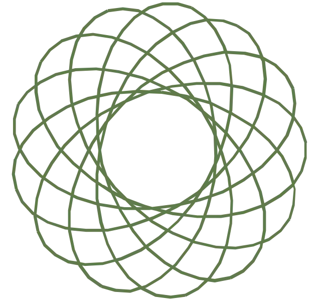 Spirograph Pattern in Geometric Design