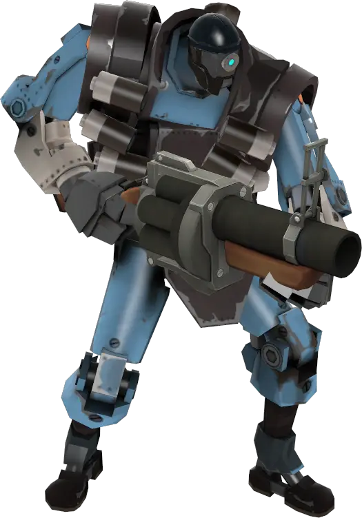 Futuristic Robot Soldier with Advanced Weapon