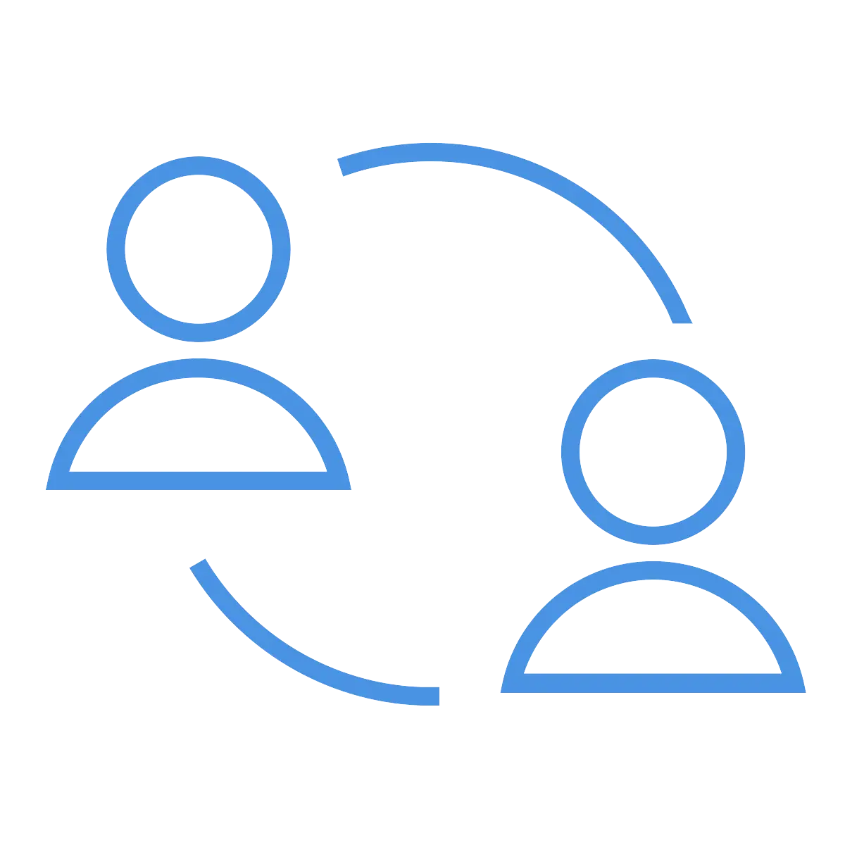 Simple User Connection Icon Design