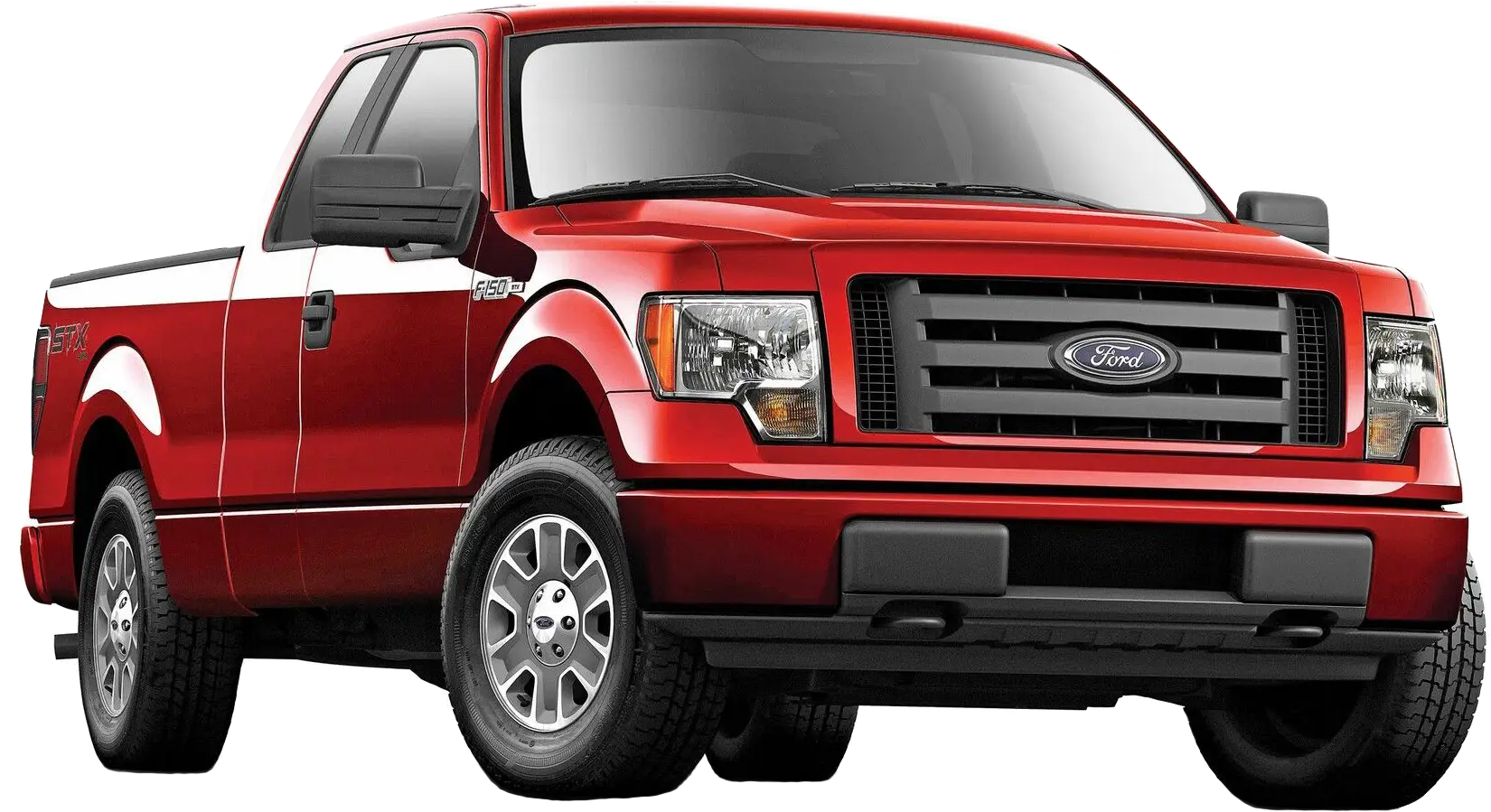 Red Ford Pickup Truck