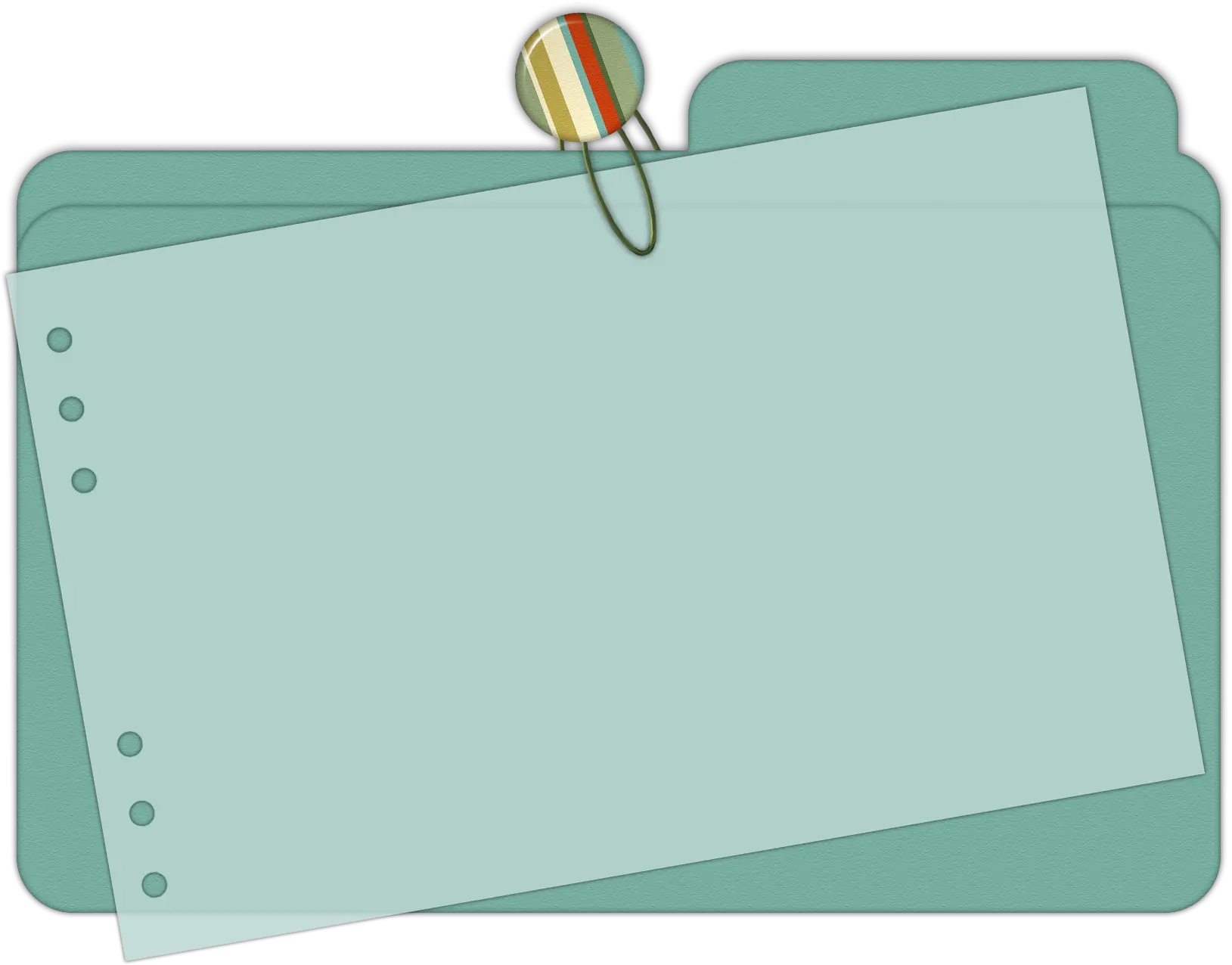 Blank Note with Paper Clip