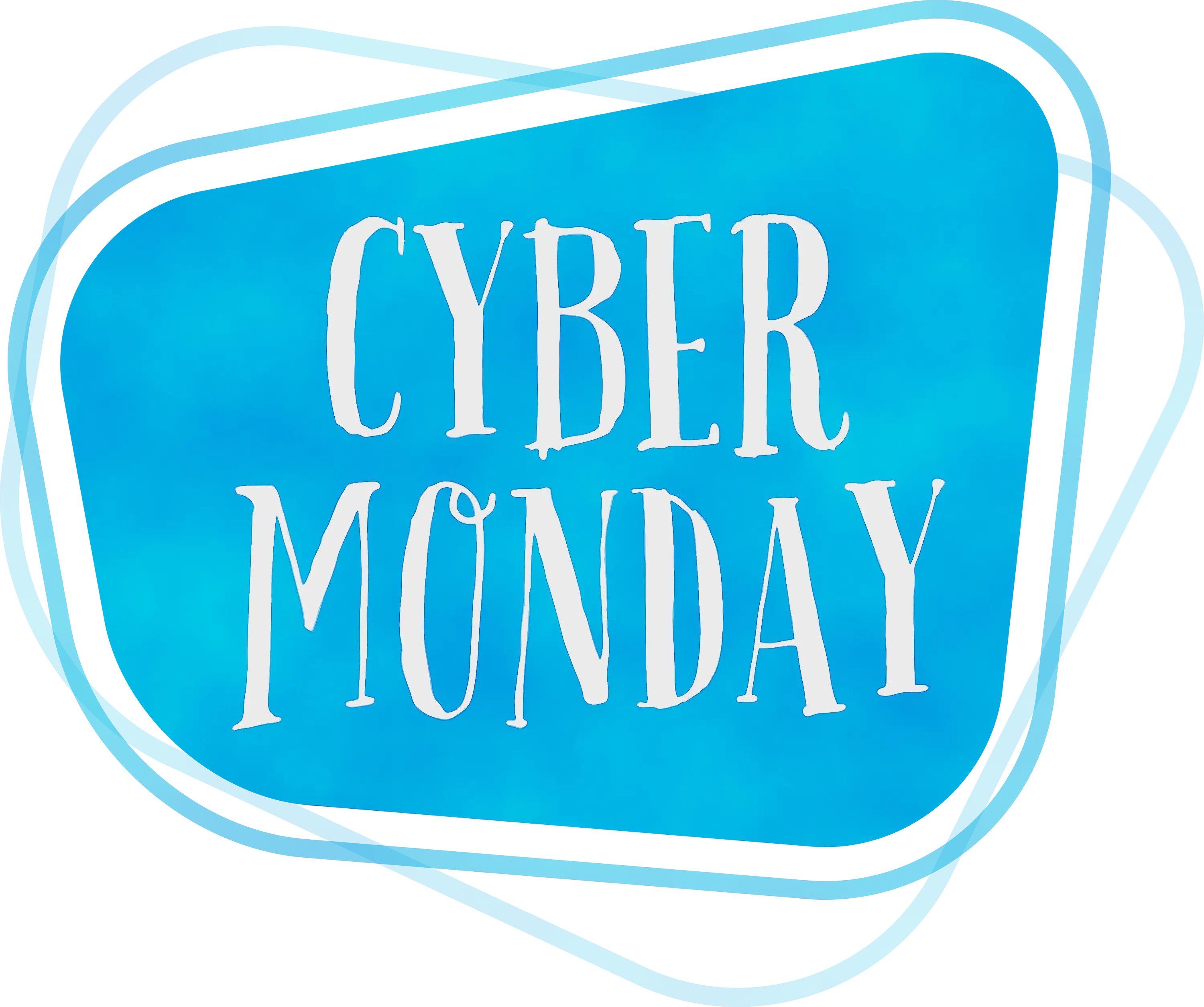Cyber Monday Graphic Design in Blue
