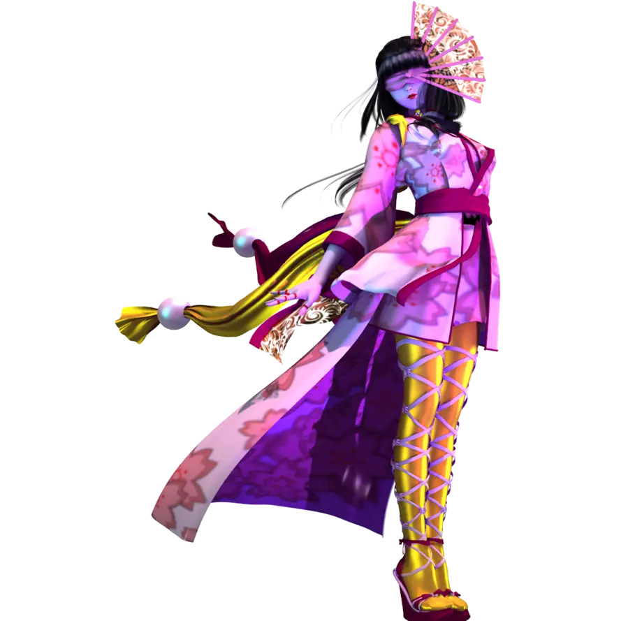 Anime Character in Colorful Costume