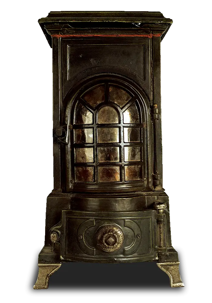 Vintage Metal Stove for Heating