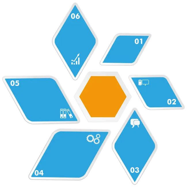 Hexagonal Infographic Diagram