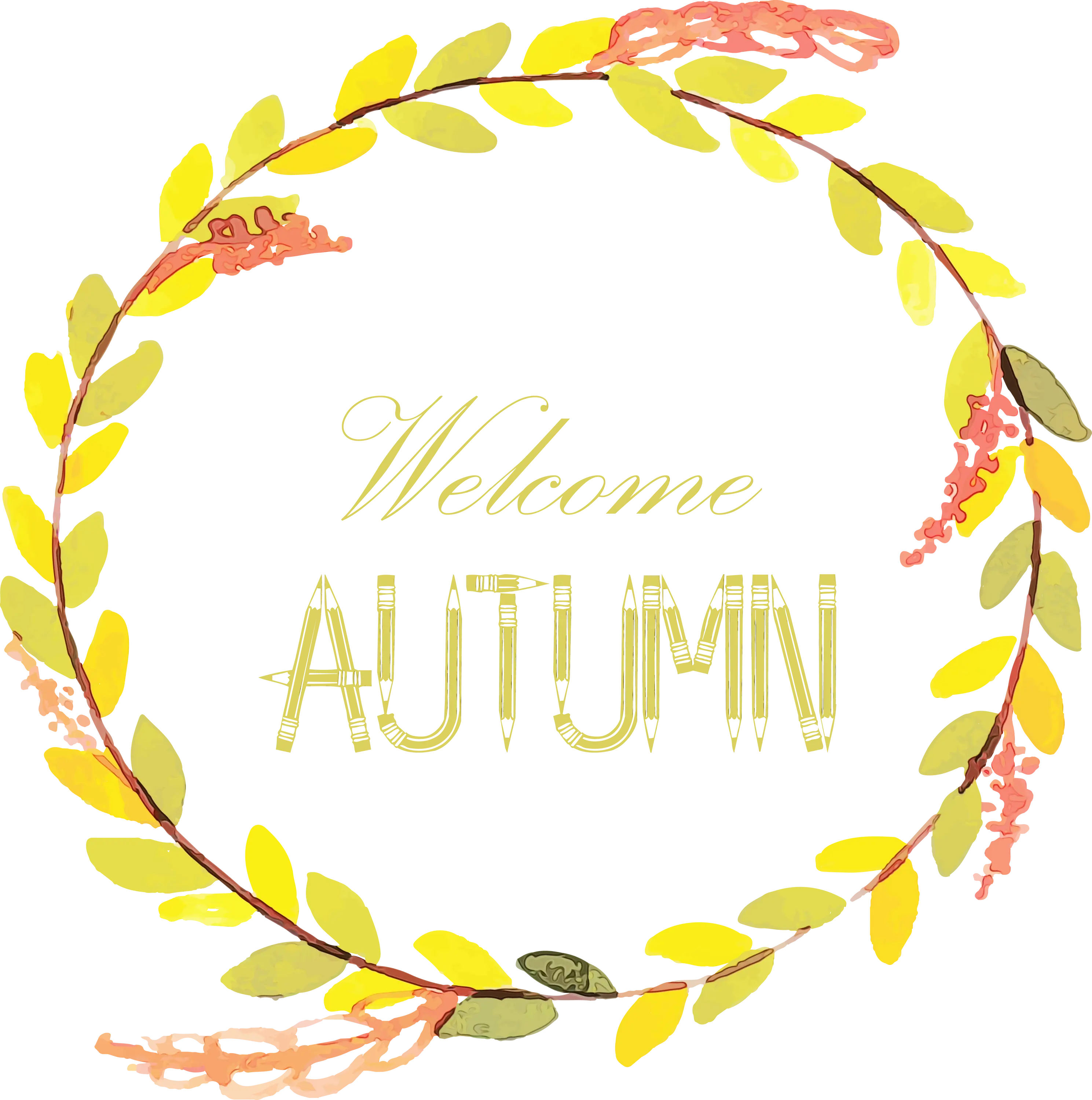 Welcome Autumn Wreath Design