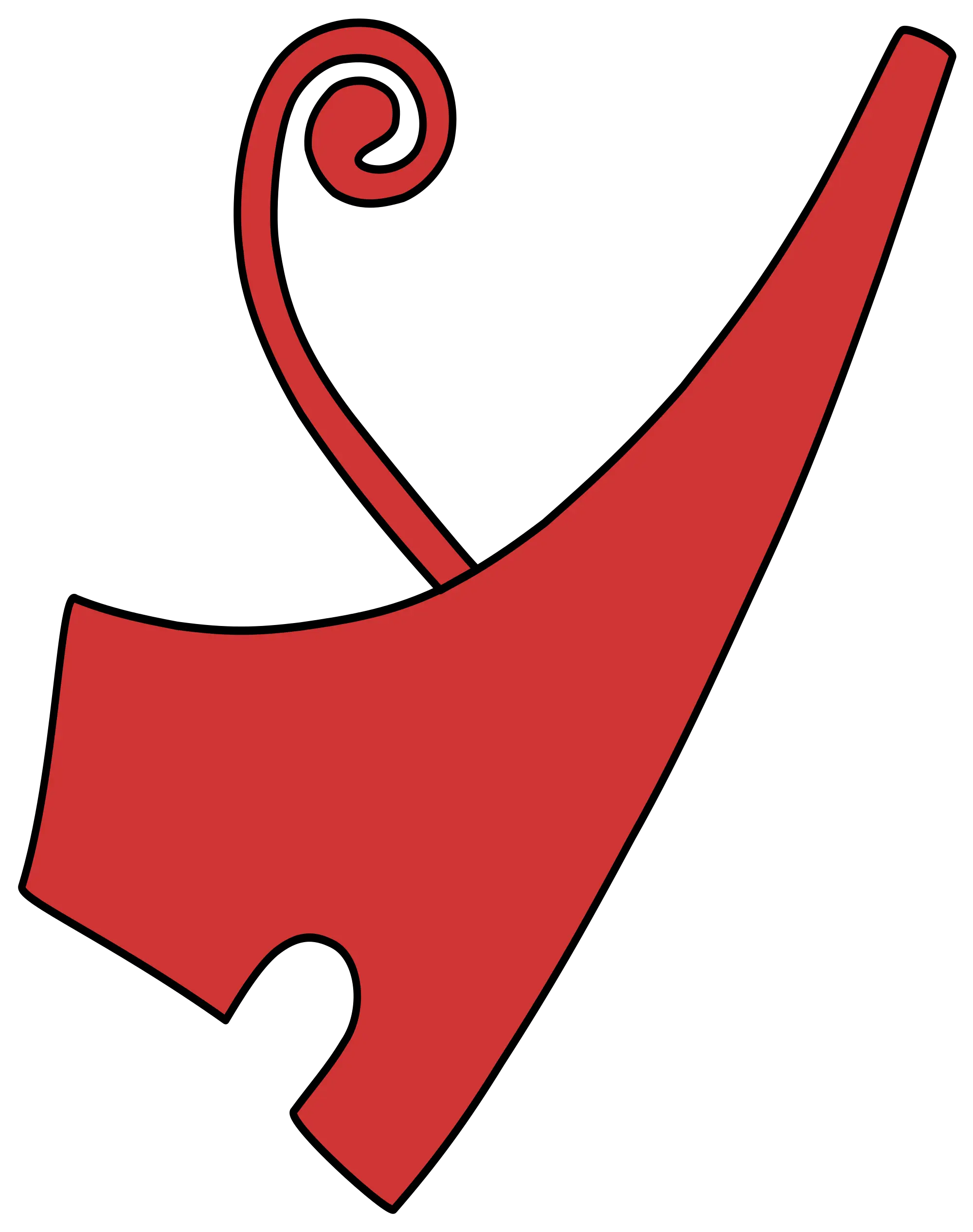 Red Decorative Horn