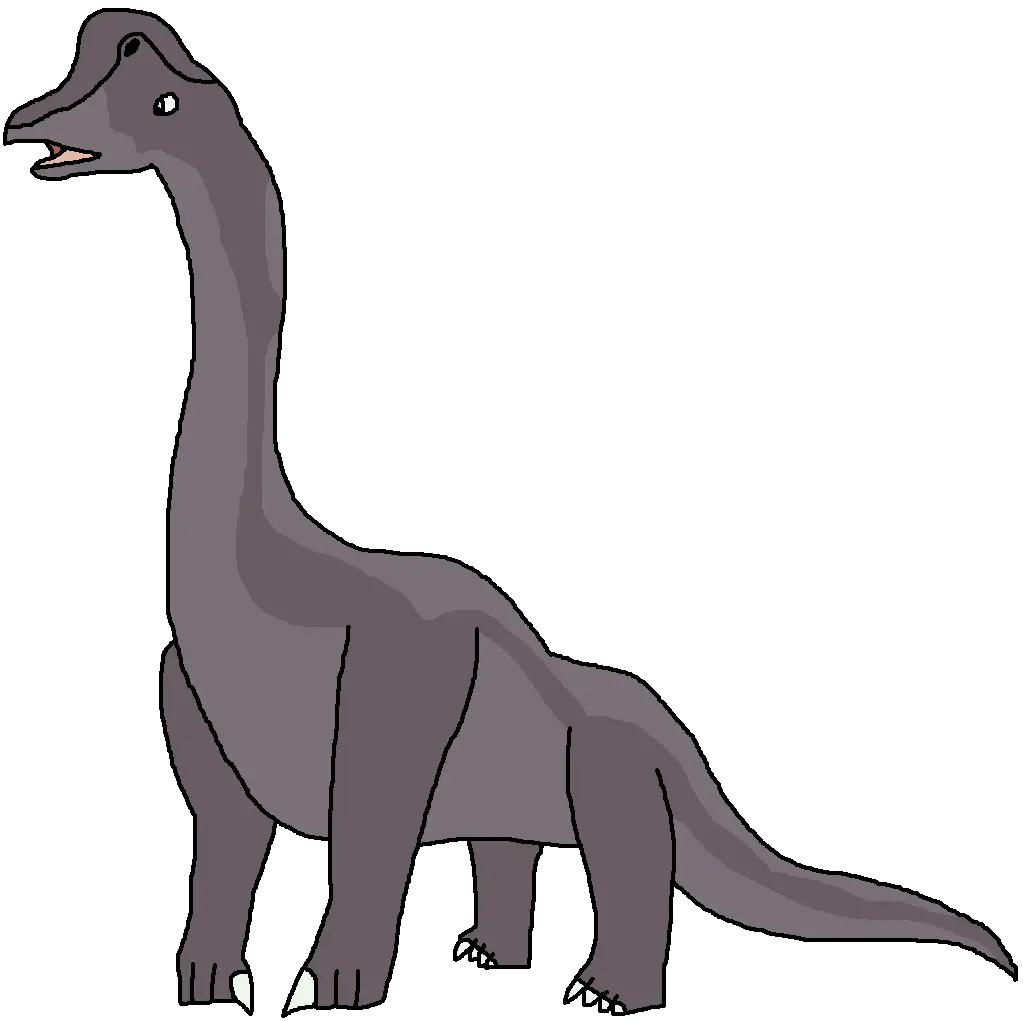 Cartoon Brachiosaurus Dinosaur