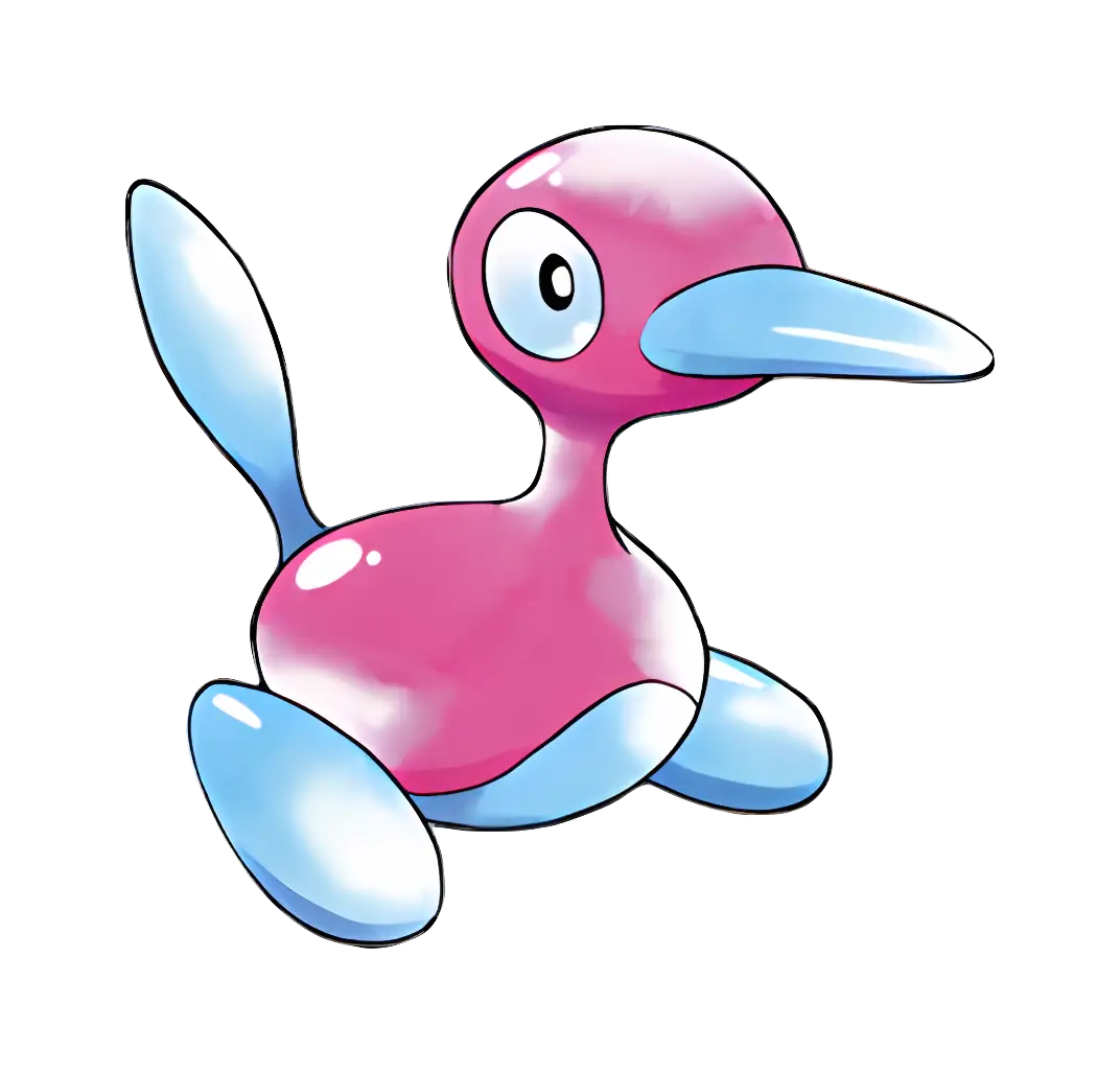 Pink and Blue Cartoon Creature