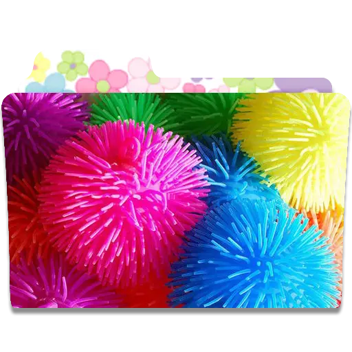 Colorful Spiky Balls Folder