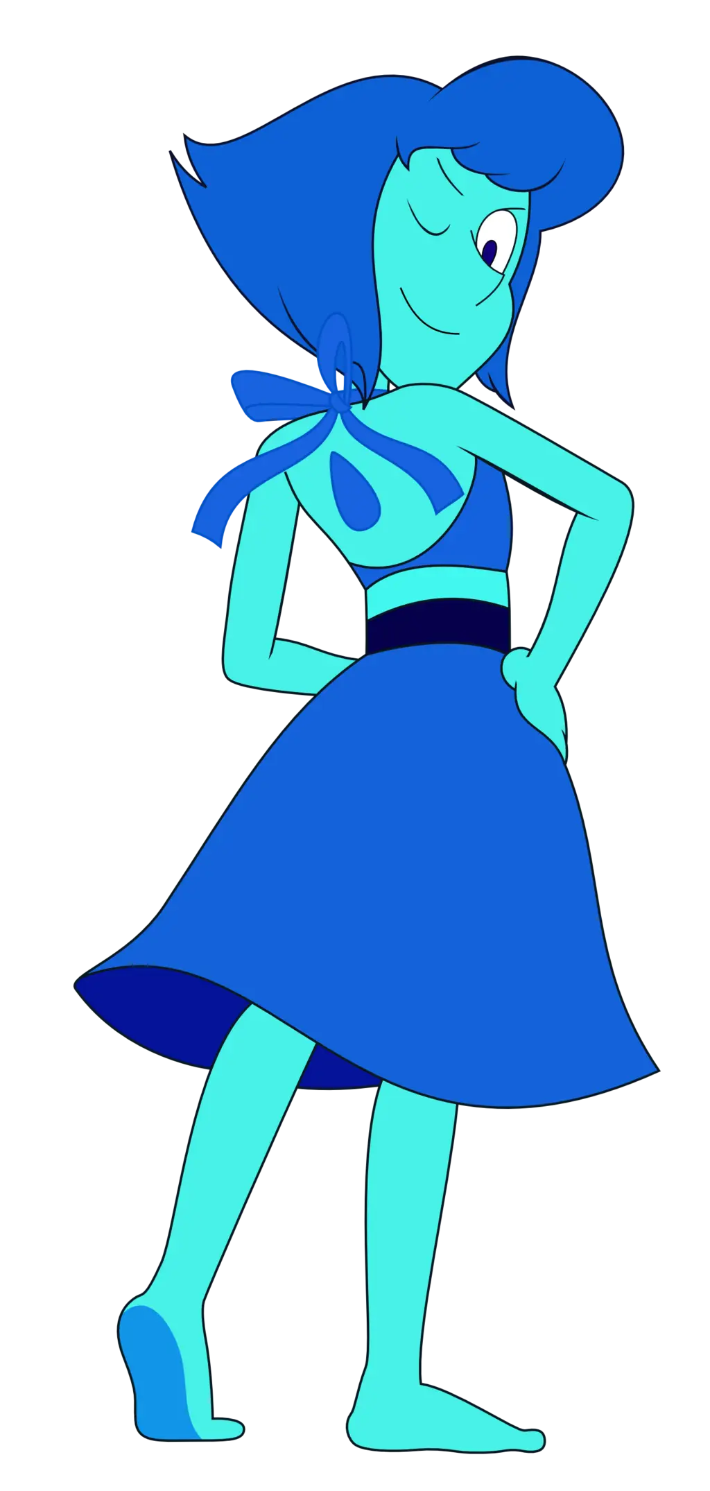 Blue Cartoon Character Illustration