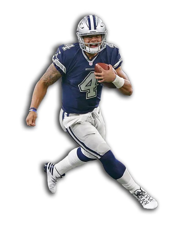 Football Player in Action Pose