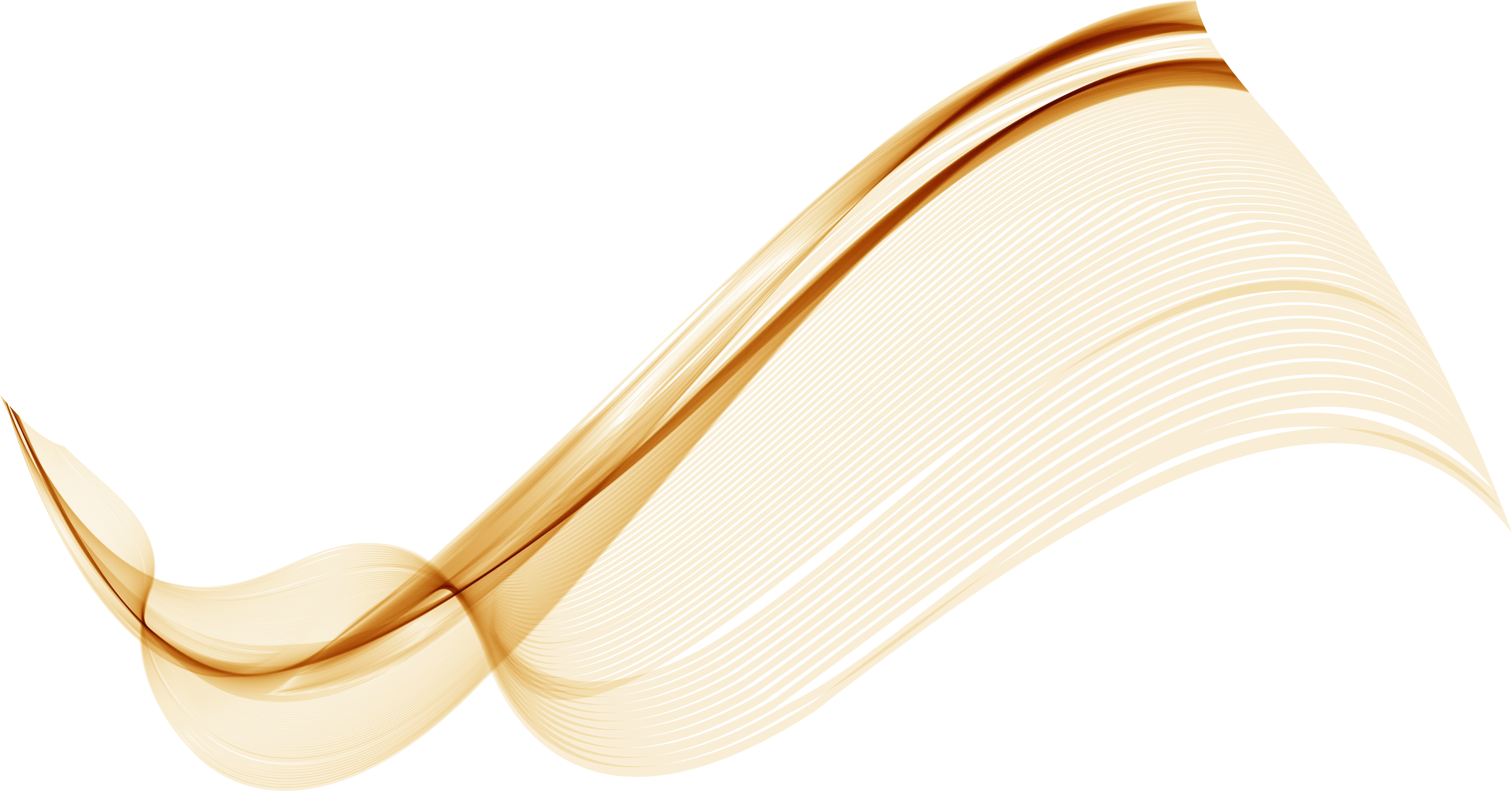 Golden Abstract Wave Design