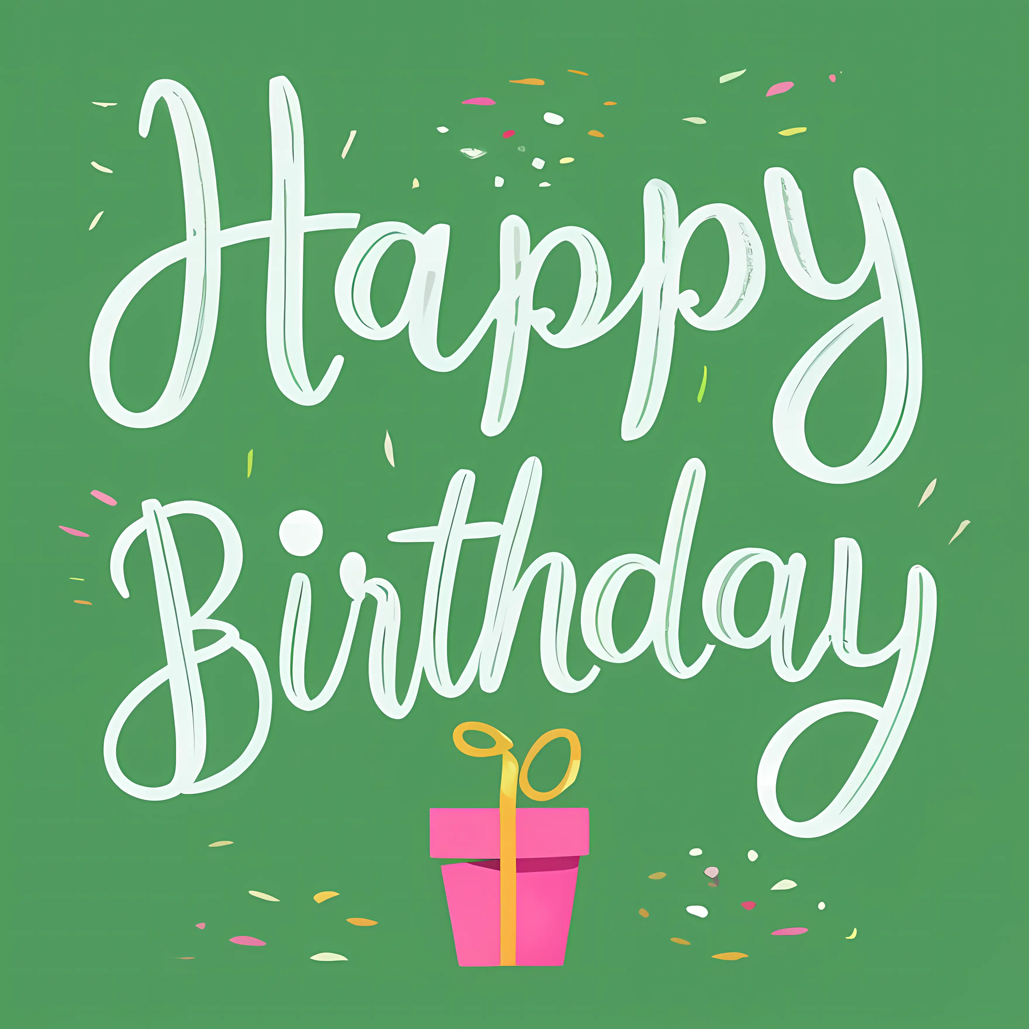 Happy Birthday Card with Celebration Message