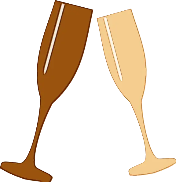 Champagne Glasses Clinking