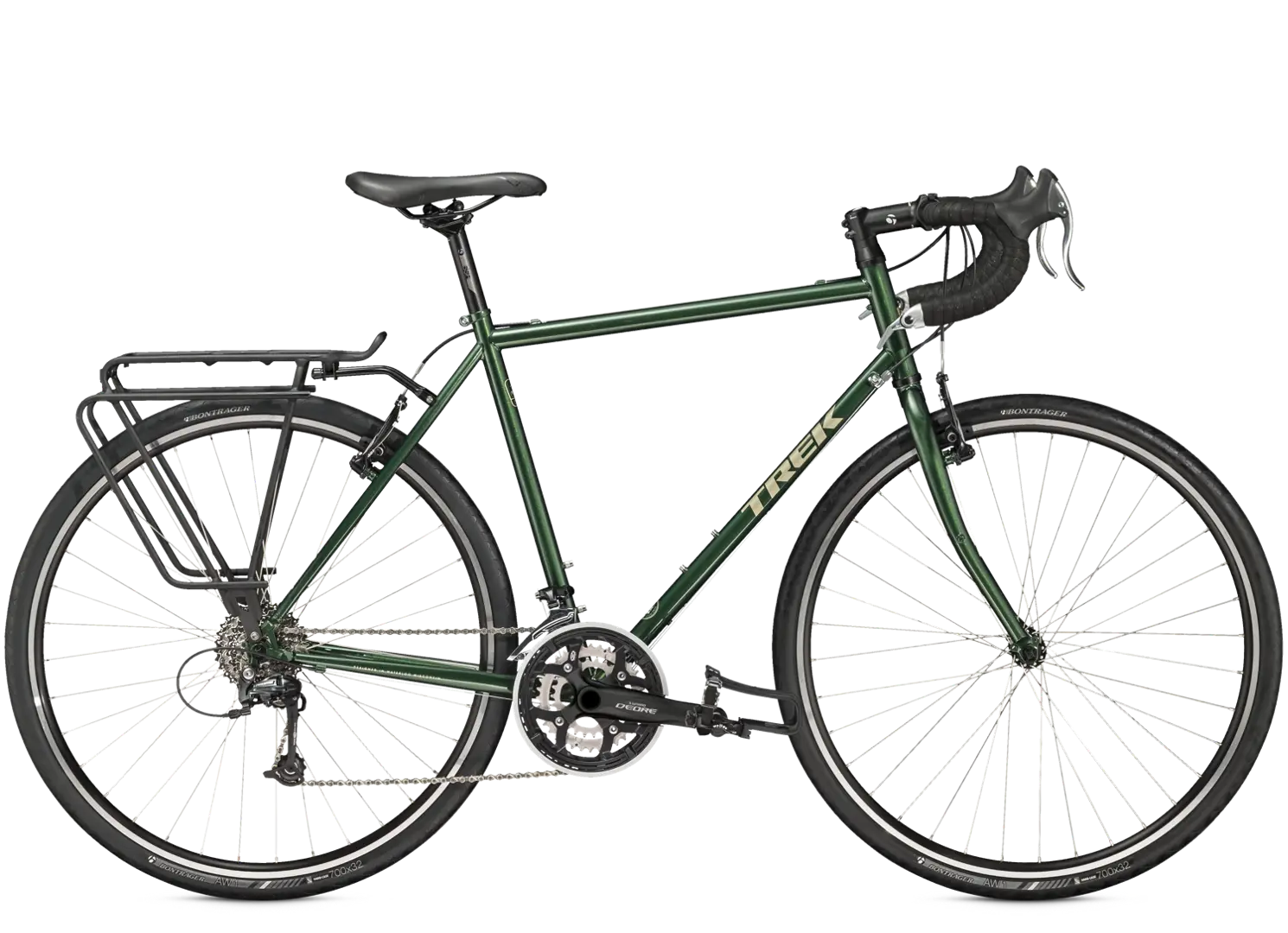 Classic Green Touring Bicycle for Adventures
