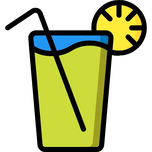 Refreshing Drink Illustration with Lemon