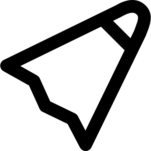 Minimalistic Paper Plane Icon