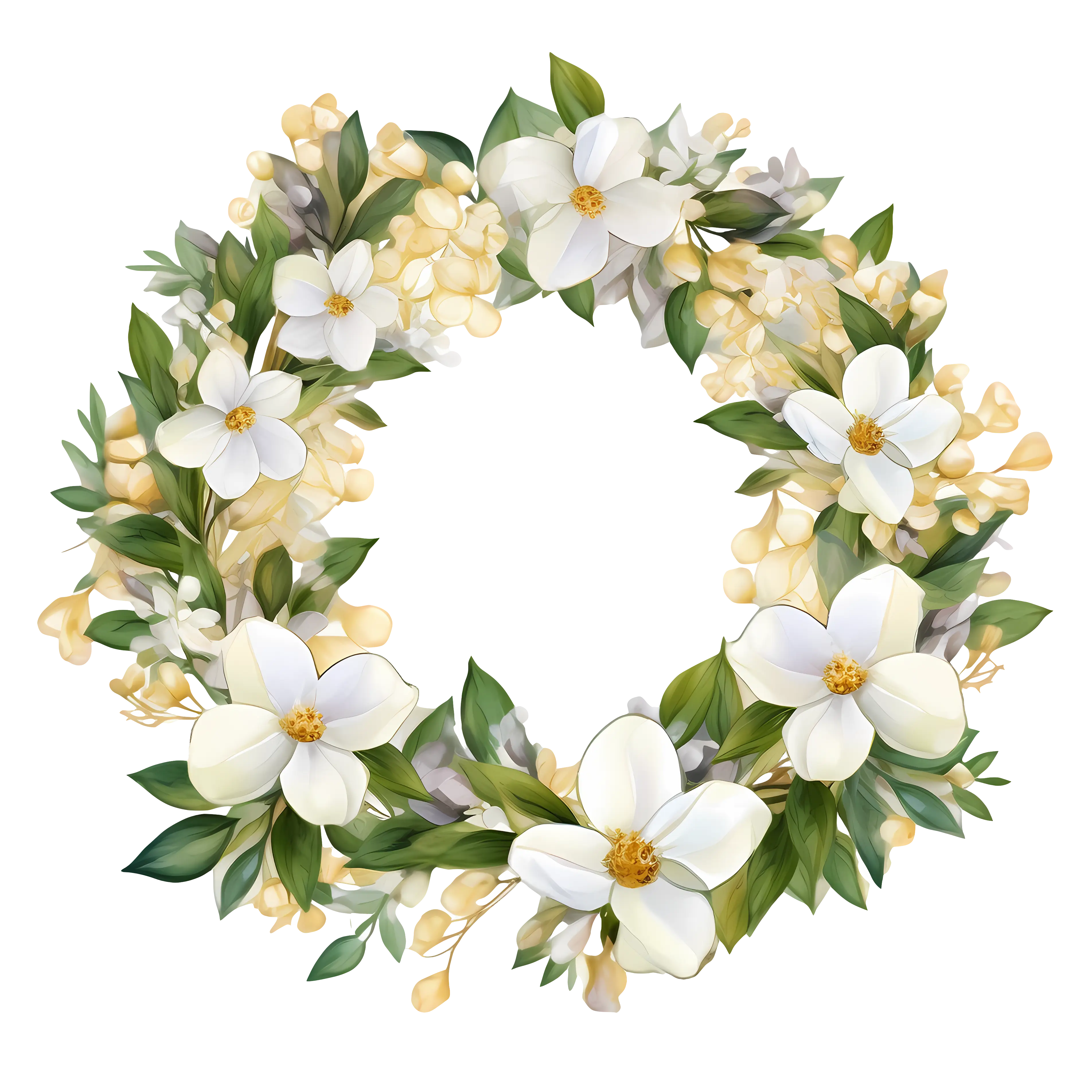 Elegant Floral Wreath Design